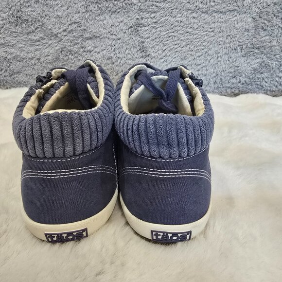 Taos Start Up Side Zip Sneakers Women's Sizes Indigo Distressed New Mid Top - Picture 3 of 9